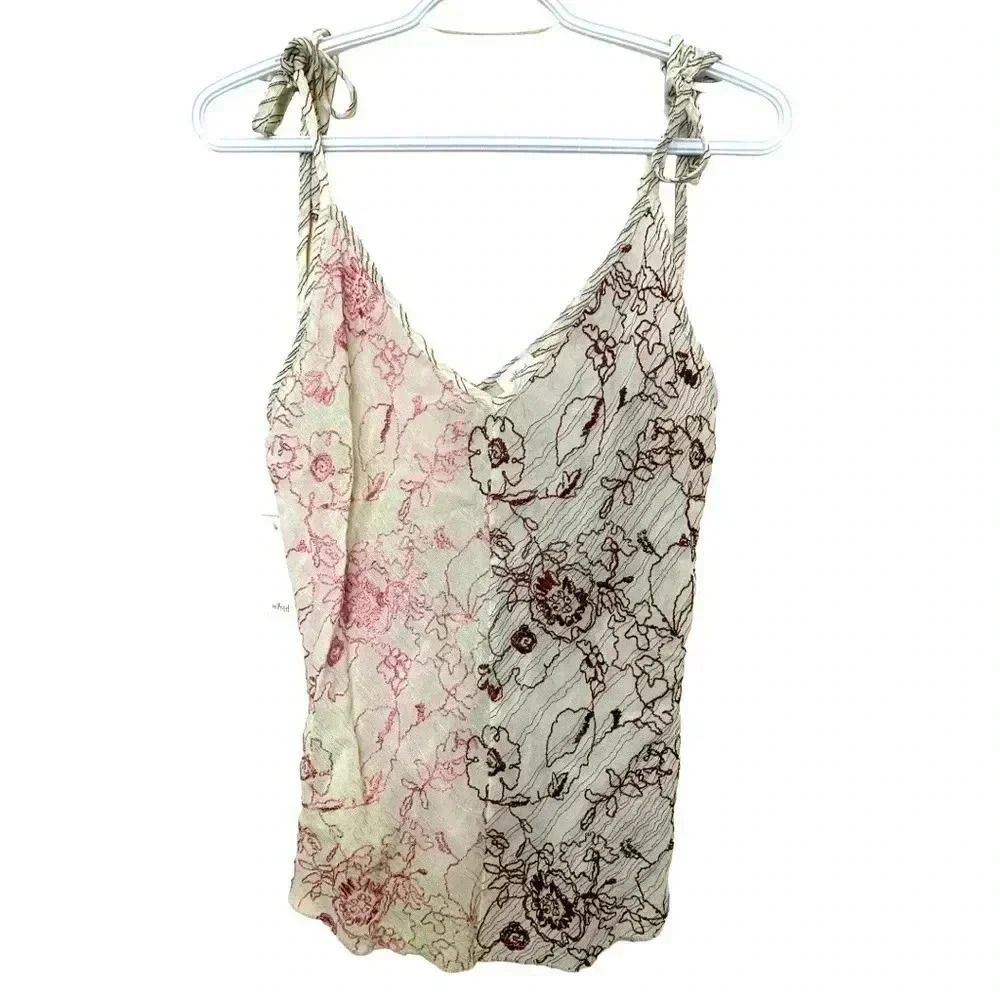 Wilfred NWT semi sheer Cami with ties